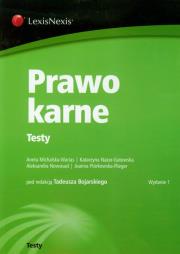 Prawo karne Testy. Wydawca: LexisNexis. Dadada.pl Opakowanie Prawo karne Testy