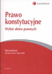 Okładka książki Prawo konstytucyjne Wybór aktów prawnych
