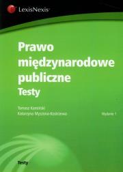 Okładka książki Prawo międzynarodowe publiczne Testy