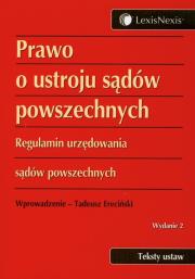 Okładka książki Prawo o ustroju sądów powszechnych