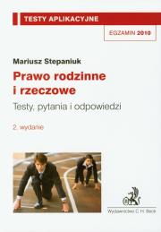 Okładka książki Prawo rodzinne i rzeczowe Testy aplikacyjne 2