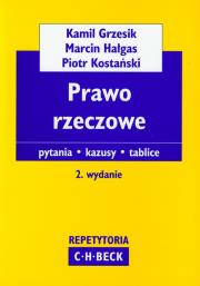 Prawo rzeczowe. Autor: Grzesik Kamil, Hałgas Marcin, Kostański Piotr. Dadada.pl Okładka książki Prawo rzeczowe