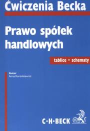 Prawo spólek handlowych Ćwiczenia Tablice. Autor: Koronkiewicz Anna. Dadada.pl Okładka książki Prawo spólek handlowych Ćwiczenia Tablice