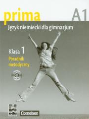 Prima 1 język niemiecki poradnik metodyczny z płytą CD. Autor: Jin Friederike. Dadada.pl Okładka książki Prima 1 język niemiecki poradnik metodyczny z płytą CD