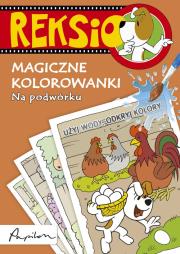 Reksio. Magiczne kolorowanki - Zabawy na łące. Autor:   Praca zbiorowa. Dadada.pl Okładka książki Reksio. Magiczne kolorowanki - Zabawy na łące