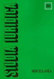 Okładka książki Studia Iuridica Tom 50 Miscellanea