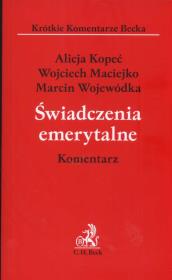 Okładka książki Świadczenia emerytalne Komentarze