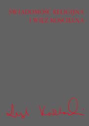 Okładka książki Świadomość religijna i więź kościelna
