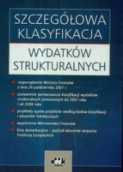 Opakowanie Szczegółowa klasyfikacja wydatków strukturalnych