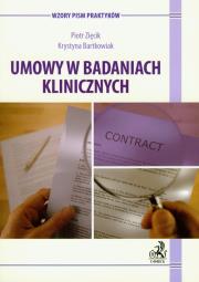 Okładka książki Umowy w badaniach klinicznych