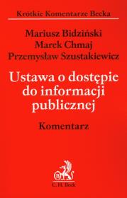 Okładka książki Ustawa o dostępie do informacji publicznej