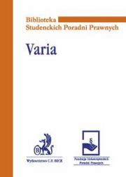 Okładka książki Varia