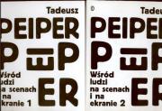 Wśród ludzi na scenach i na ekranie t. 1-2. Autor: Peiper Tadeusz. Dadada.pl Okładka książki Wśród ludzi na scenach i na ekranie t. 1-2