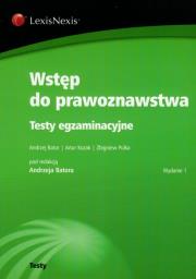 Okładka książki Wstęp do prawoznawstwa