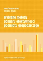 Okładka książki Wybrane metody pomiaru efektywności podmiotu gospodarczego