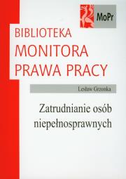 Okładka książki Zatrudnianie osób niepełnosprawnych