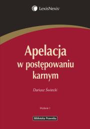 Okładka książki Apelacja w postępowaniu karnym