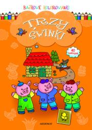 Okładka książki Bajkowe kolorowanki - Trzy świnki