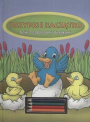Brzydkie Kaczątko Bajki z szablonami i kredkam. Wydawca: Book House. Dadada.pl Opakowanie Brzydkie Kaczątko Bajki z szablonami i kredkam