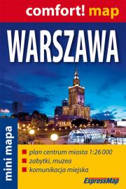 Okładka książki Comfort!map Warszawa 1:26 000 mini mapa