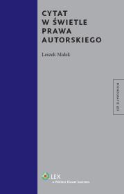 Okładka książki Cytat w świetle prawa autorskiego
