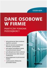 Dane osobowe w firmie. Autor: Kępa Leszek. Dadada.pl Okładka książki Dane osobowe w firmie
