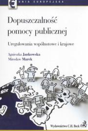 Okładka książki Dopuszczalność pomocy publicznej