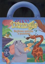 Dżungla Bajkowa walizka z puzzlami. Wydawca: Book House. Dadada.pl Opakowanie Dżungla Bajkowa walizka z puzzlami