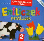 Entliczek Pentliczek 2 Wycinanki-składanki 4-latka. Autor: Praca zbiorowa. Dadada.pl Okładka książki Entliczek Pentliczek 2 Wycinanki-składanki 4-latka