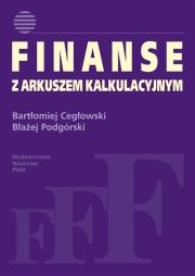 Finanse z arkuszem kalkulacyjnym. Autor: Cegłowski Bartłomiej, Podgórski Błażej. Dadada.pl Okładka książki Finanse z arkuszem kalkulacyjnym