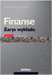 Okładka książki Finanse Zarys wykładu