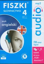 FISZKI audio Język angielski Słownictwo 4. Wydawca: Cztery Głowy. Dadada.pl Opakowanie FISZKI audio Język angielski Słownictwo 4