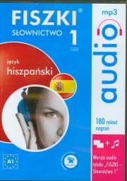 FISZKI audio Język hiszpański Słownictwo 1. Wydawca: Cztery Głowy. Dadada.pl Opakowanie FISZKI audio Język hiszpański Słownictwo 1