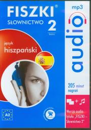 FISZKI audio Język hiszpański Słownictwo 2. Wydawca: Cztery Głowy. Dadada.pl Opakowanie FISZKI audio Język hiszpański Słownictwo 2