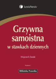 Okładka książki Grzywna samoistna w stawkach dziennych