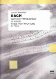 Inwencje 3 głosowe na fortepian. Autor: Johann Sebastian Bach. Dadada.pl Okładka książki Inwencje 3 głosowe na fortepian