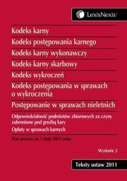 Opakowanie Kodeks karny Kodeks postępowania karnego Kodeks karny wykonawczy Kodeks karny skarbowy Kodeks wykroczeń Kodeks postępowania w sprawach o wykroczenia Postępowanie w sprawach nieletnich
