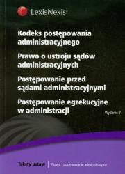 Opakowanie Kodeks postępowania administracyjnego Prawo o ustroju sądów administracyjnych Postępowanie przed sądami administracyjnymi Postępowanie egzekucyjne w administracji