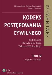 Okładka książki Kodeks postępowania cywilnego Komentarz tom 4