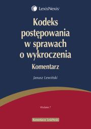 Okładka książki Kodeks postępowania w sprawach o wykroczenia Komentarz