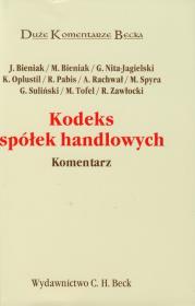 Kodeks spółek handlowych. Duże Komentarze. Autor: Praca zbiorowa. Dadada.pl Okładka książki Kodeks spółek handlowych. Duże Komentarze