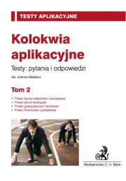 Okładka książki Kolokwia aplikacyjne tom 2