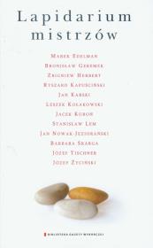 Okładka książki Lapidarium mistrzów - Klich Aleksandra