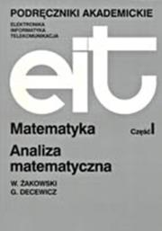 Matematyka część 1. Autor: Żakowski Wojciech, Decewicz Grzegorz. Dadada.pl Okładka książki Matematyka część 1