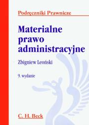 Materialne prawo administracyjne. Autor: Leoński Zbigniew. Dadada.pl Okładka książki Materialne prawo administracyjne