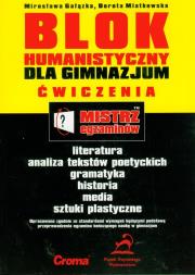 Okładka książki Mistrz egzaminów Blok humanistyczny dla gimnazjum ćwiczenia