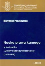 Okładka książki Nauka prawa karnego