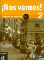 Nos vemos 2 Ćwiczenia + CD A2. Wydawca: Difusion. Dadada.pl Opakowanie Nos vemos 2 Ćwiczenia + CD A2