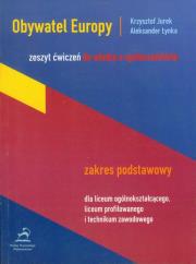 Okładka książki Obywatel Europy Zeszyt ćwiczeń do wiedzy o społeczeństwie Zakres podstawowy