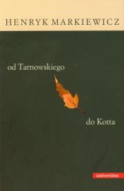 Okładka książki Od Tarnowskiego do Kotta